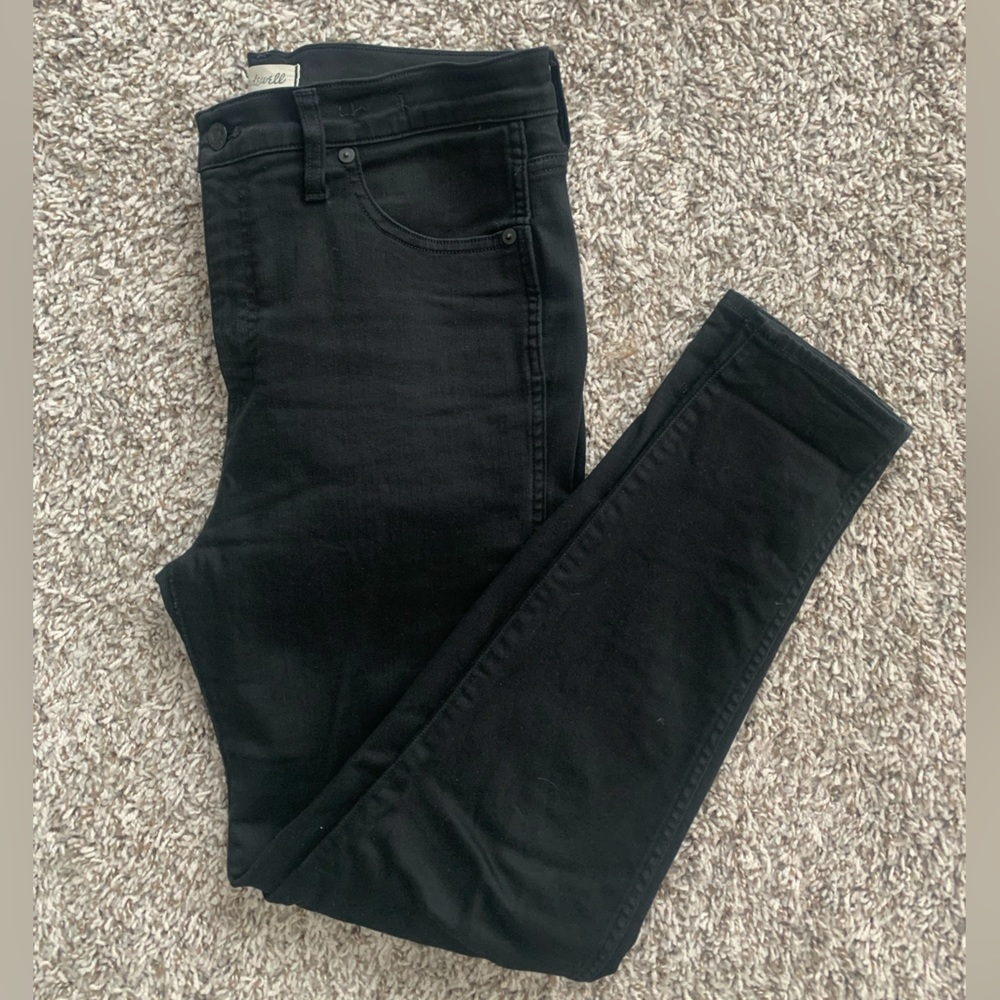 Madewell 10’’ High-Rise Skinny Jeans in Carbondale Black Wash - Size 30